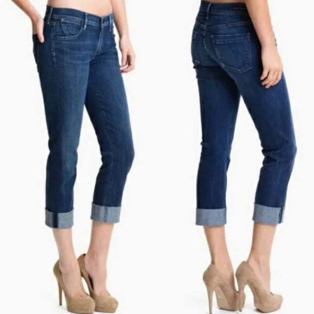 *CITIZENS OF HUMANITY* Medium Wash Dani Cropped Straight Leg Jeans Size 27